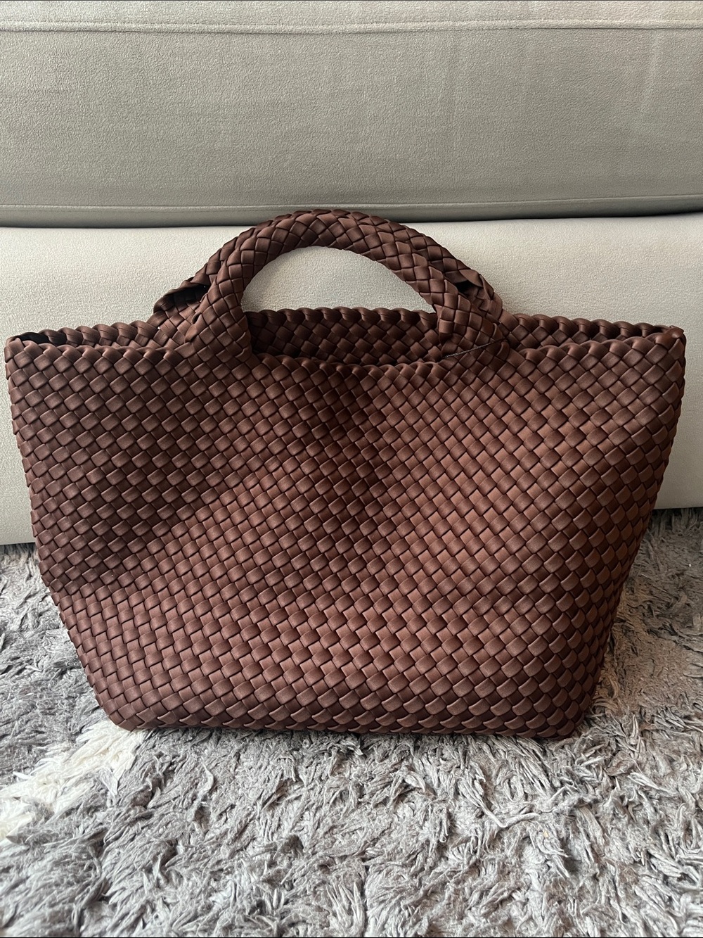 Naghedi St Barths medium tote. Mocha. Brown. New with tags.